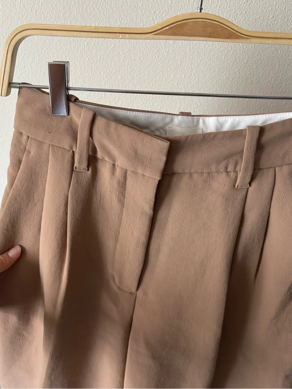 Wilfred Aritzia The Effortless Pant Crepette High-waisted Wide-leg Trousers 2
